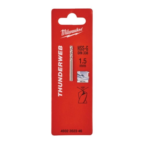 WIERTŁA HSS-G THUNDERWEB 1,5MM-2 SZT 4932352346 - techniktools