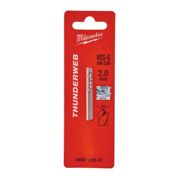 WIERTŁA HSS-G THUNDERWEB 2,0MM-2 SZT 4932352347 - techniktools