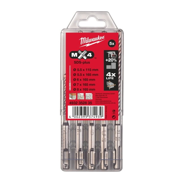 WIERTŁA MX4 SDS-PLUS 5,5/110/5,5/6/7/8MM 4932352835 - techniktools