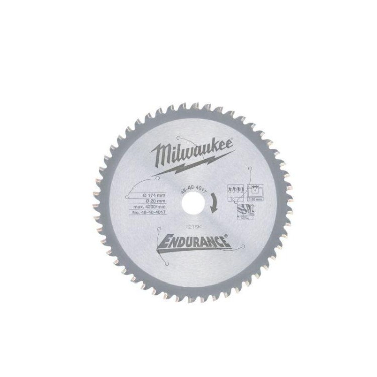 48404017 - Tarcza pilarska do cięcia metalu 174 x 20 mm, 50 zębów