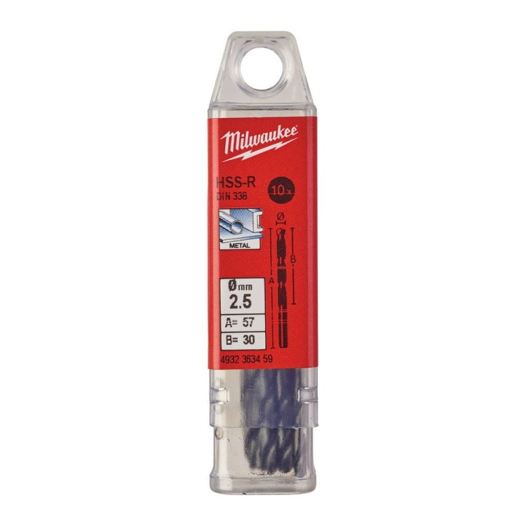 WIERTŁA HSS-R 2,5MM-10 SZT 4932363459 - techniktools