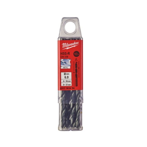 WIERTŁA HSS-R 6,0MM-10 SZT 4932363494 - techniktools