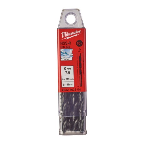 WIERTŁA HSS-R 7,0MM-10 SZT 4932363504 - techniktools
