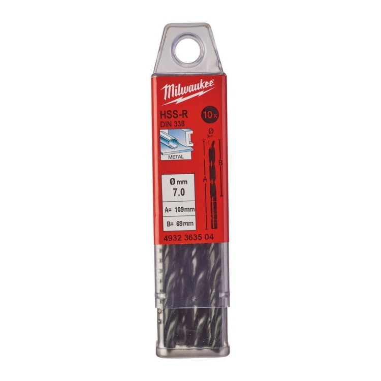 WIERTŁA HSS-R 7,0MM-10 SZT 4932363504 - techniktools