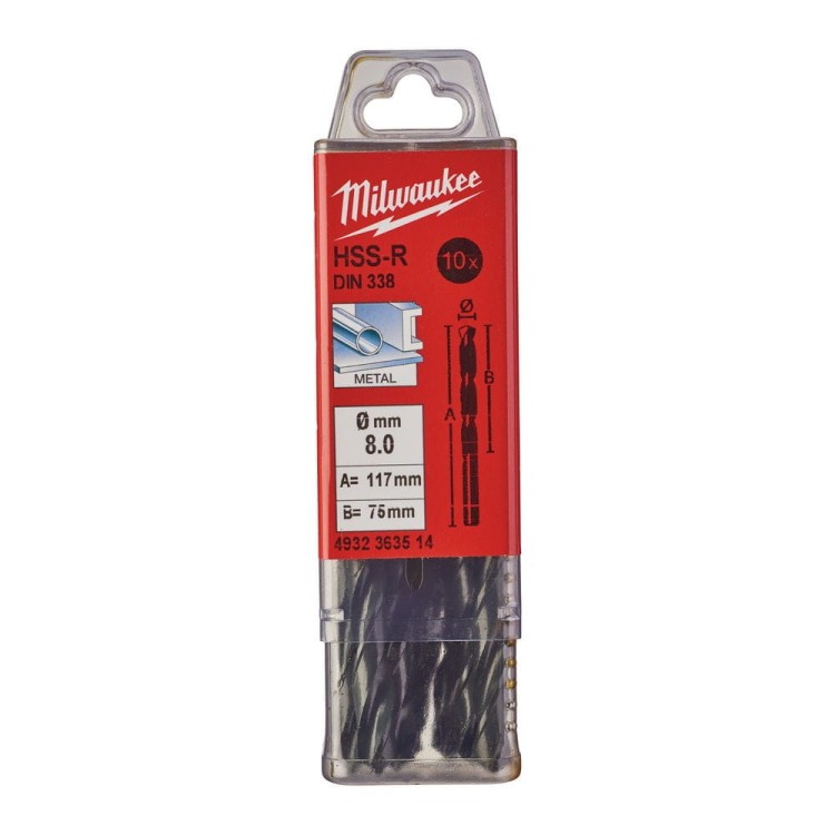 WIERTŁA HSS-R 8,0MM-10 SZT 4932363514 - techniktools