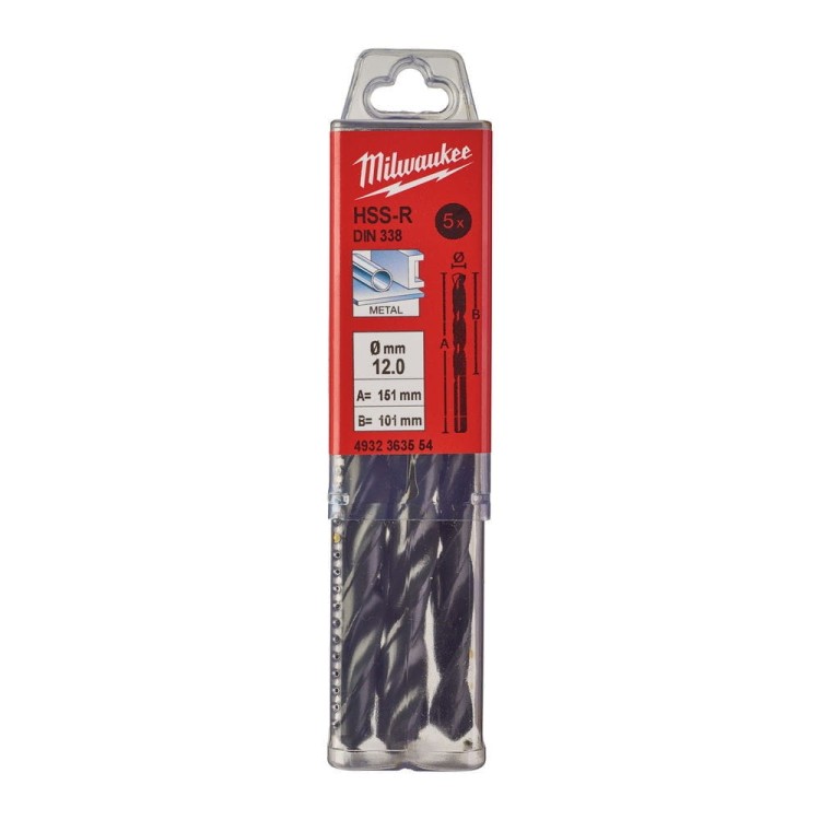 WIERTŁA HSS-R 12,0MM-5 SZT 4932363554 - techniktools