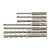 4932471244 - Zestaw wierteł udarowych SDS-Plus Contractor, 2-ostrzowych, ? 5,5/6/7 × 110 mm, ? 6/7/8/10 × 160 mm (7 szt.)