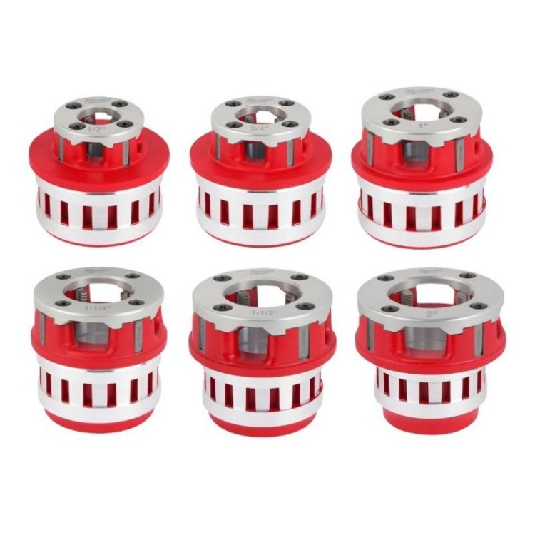 4932480249 - Zestaw głowic tnących BSPT 1/2", 3/4", 1", 1'1/4", 1'1/2", 2" do M18 FPT2 (6 szt.)
