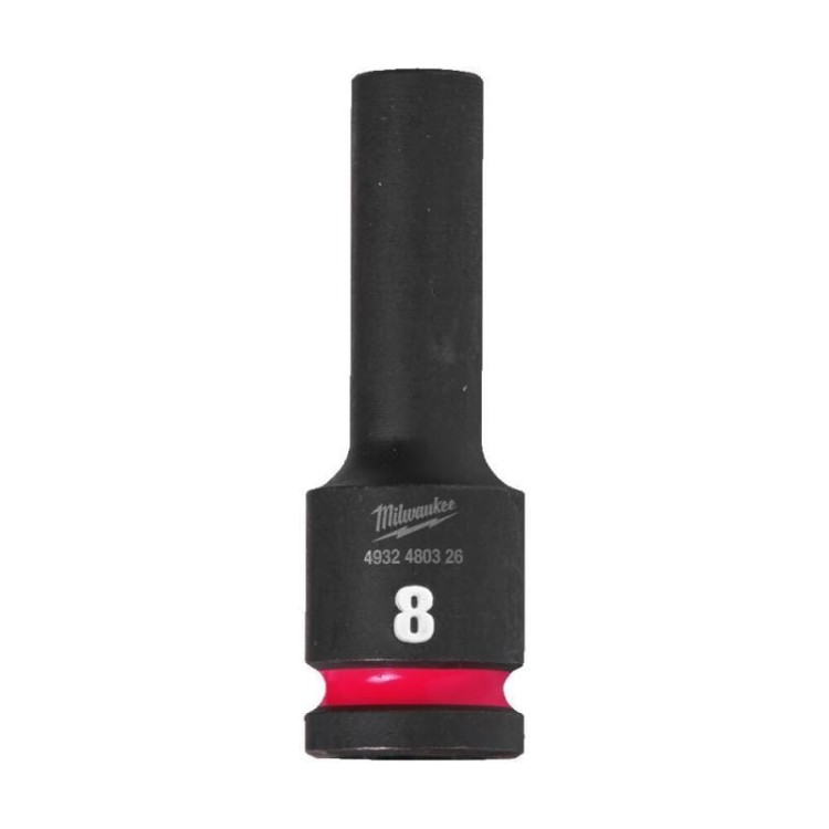 4932480326 - Nasadka udarowa Shockwave 1/2" 6-kątna, długa, metryczna, 8 mm