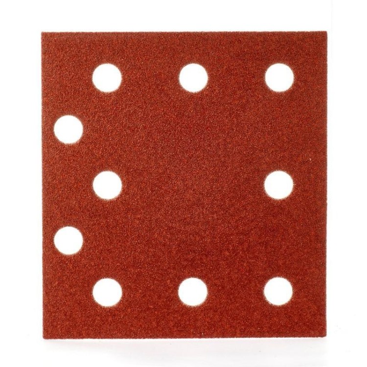 4932492760 - Papier ścierny prostokątny na rzep do szlifierki oscylacyjnej 115 x 107 mm, gr. 80 (10 szt.)