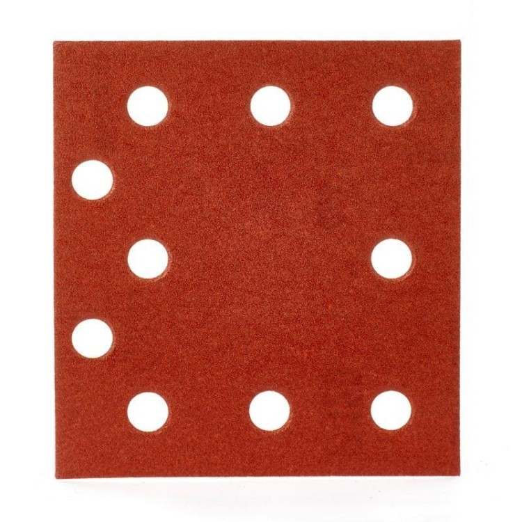 4932492761 - Papier ścierny prostokątny na rzep do szlifierki oscylacyjnej 115 x 107 mm, gr. 120 (10 szt.)