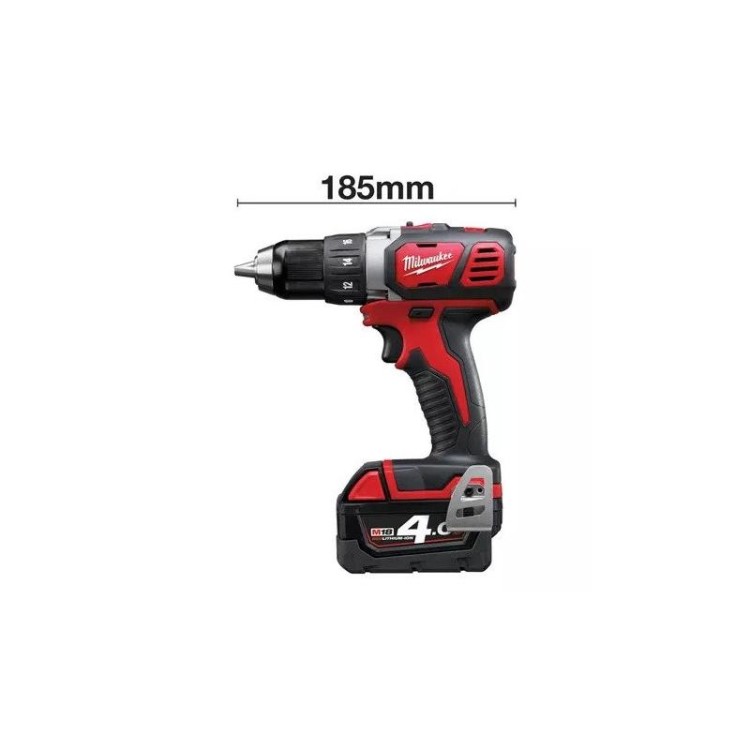 M18 BDD-402X - Kompaktowa wiertarko-wkrętarka 18 V, 4.0 Ah, w walizce, z 2 akumulatorami i ładowarką, 4933446198