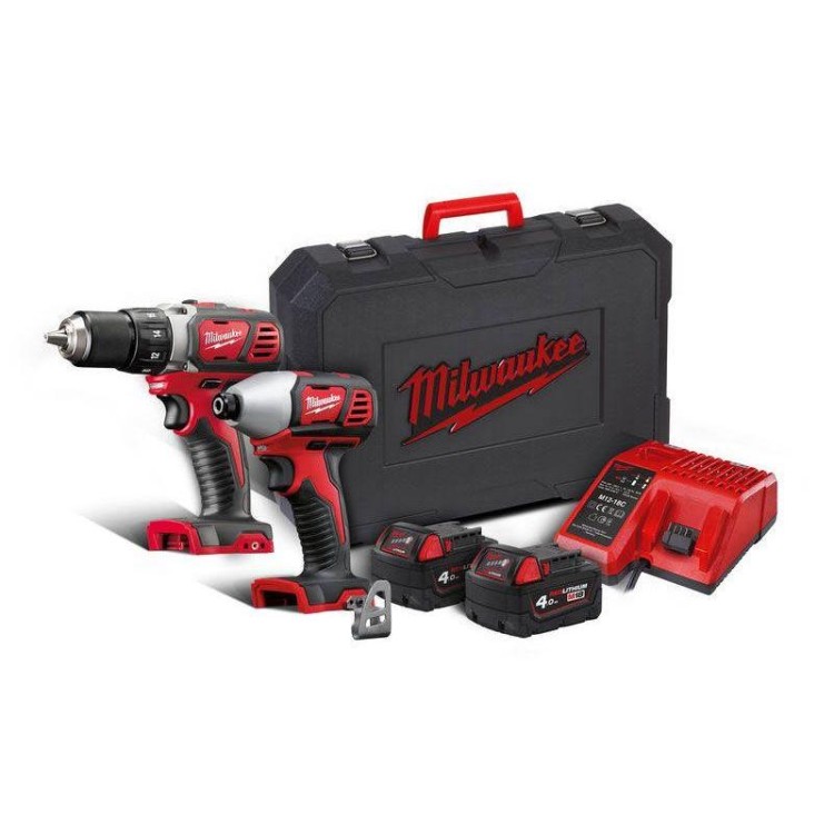 M18 BPP2D-402C - Zestaw POWERPACK M18, M18 BDD, M18 BID, 2 x 4.0 Ah + ładowarka, w walizce, 4933447126