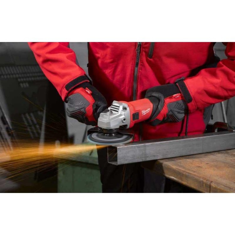 AG 800-115 E - Szlifierka kątowa śr. 115 mm, 800 W, włącznik suwakowy, 4933451210