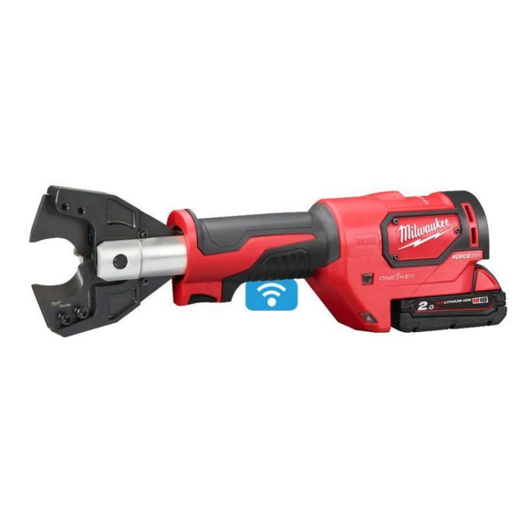 M18 ONEHCC-201C CU/AL-SET - Hydrauliczny obcinak do kabli 18V, zakres do 35mm, ONE KEY, w walizce, 2.0Ah +ładowarka, 4933464301