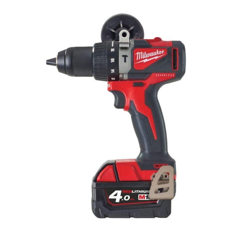 M18 BLPD2-402X - Bezszczotkowa wiertarko - wkrętarka udarowa 18 V, 4.0 Ah, w walizce, z 2 akumulatorami i ładowarką, 4933464560