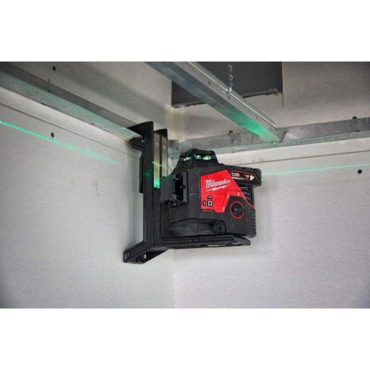 M12 3PL-401C - Laser 3-płaszczyznowy 360° z zieloną wiązką 12 V, 4.0 Ah, w walizce, z akumulatorem i ładowarką, 4933478102