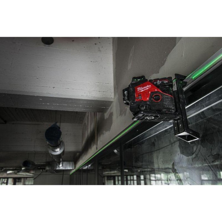 M12 3PL-401C - Laser 3-płaszczyznowy 360° z zieloną wiązką 12 V, 4.0 Ah, w walizce, z akumulatorem i ładowarką, 4933478102