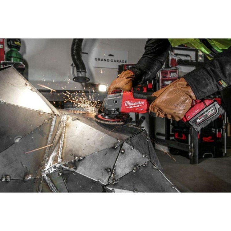 M18 ONEFSAG125XPDB-0X - Szlifierka kątowa śr. 125 mm, 18 V, FUEL ONE-KEY, wł. łopatkowy, w walizce bez wyposażenia, 4933478434