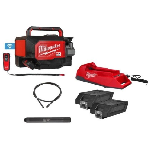 MXF CVBCKIT-602 - Wibrator walizkowy do betonu + wałek 4 m i buława 38 mm, MX FUEL ONE-KEY, 2 x 6.0 Ah + ładowarka, 4933479610
