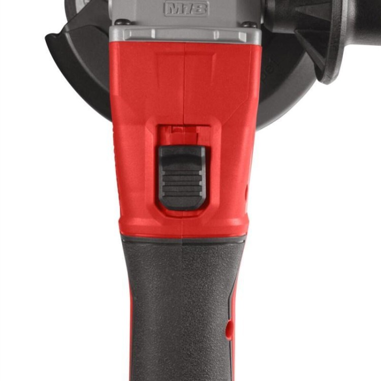 M18 BLSAG125X-0 - Szlifierka kątowa śr. 125 mm, 18 V, włącznik suwakowy, bez wyposażenia, 4933492643