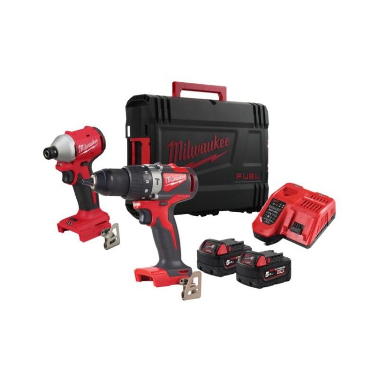M18 BLPP2A3-502X - Zestaw POWERPACK M18, M8 BLPD2, M18 BLIDR, 2 x 5.0 Ah + ładowarka, 4933492844