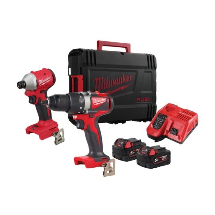 M18 BLPP2B3-502X - Zestaw POWERPACK M18, M18 BLIDR, M18 BLDD2, 2 x 5.0 Ah + ładowarka, w walizce, 4933492846