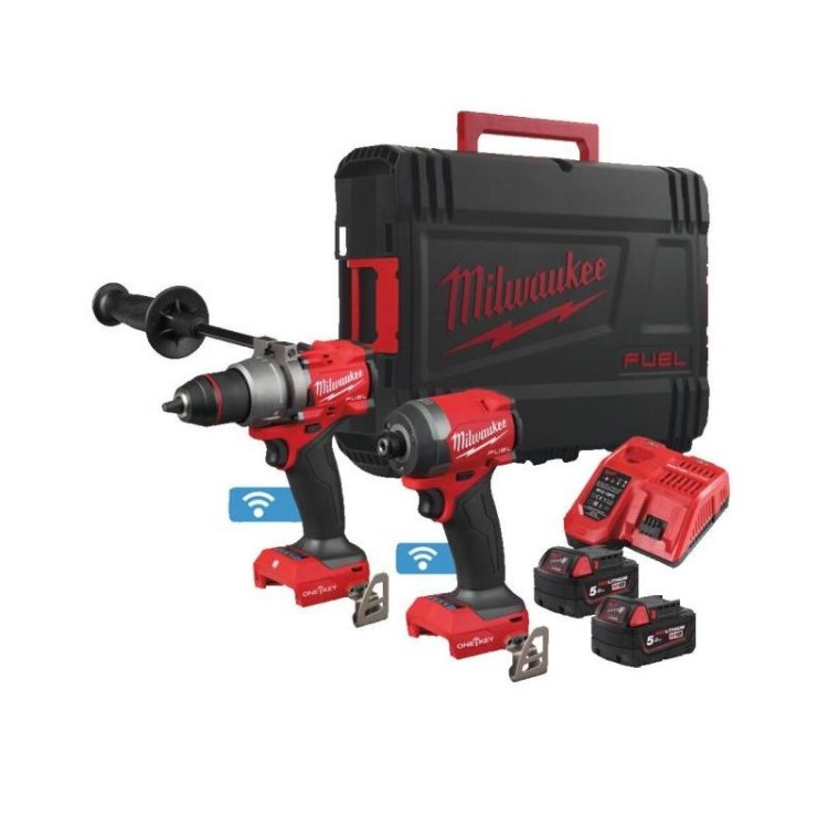 M18 ONEPP2A3-502X - Zestaw POWERPACK M18 FUEL, M18 ONEPD3, M18 ONEID3, 2 x 5.0 Ah + ładowarka, w walizce, 4933493244