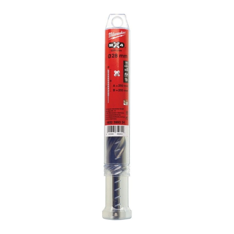 WIERTŁO MX4 SDS-PLUS 28/200/250MM 4932399334 - techniktools