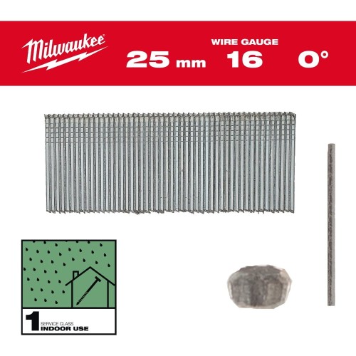 Gwoździe wykończeniowe, 16G, cienkie wykończenie głowy