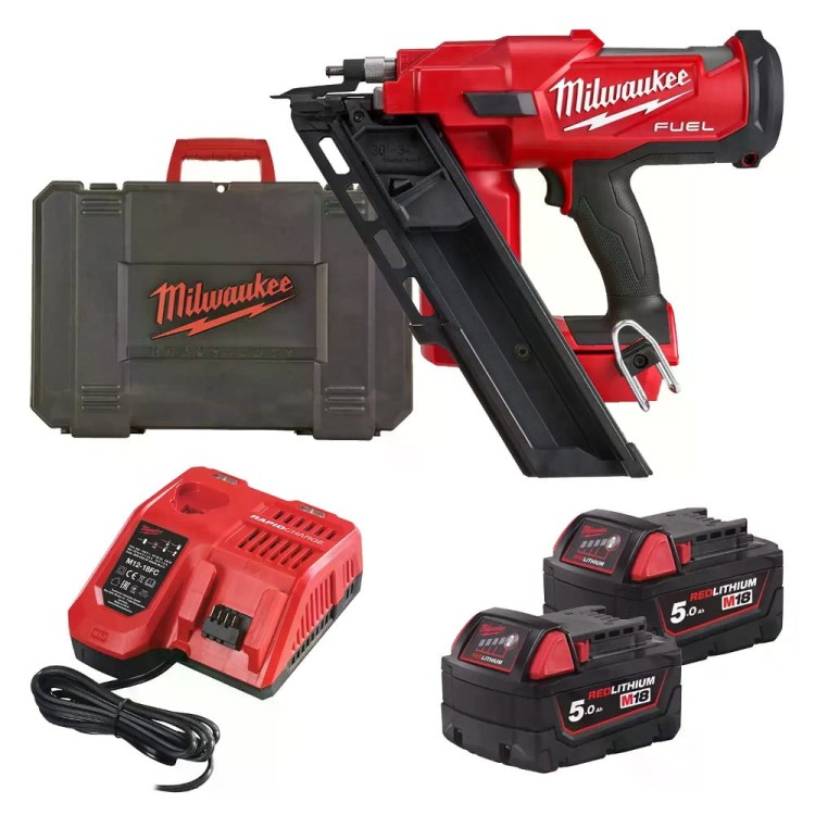 M18 FUEL Gwoździarka konstrykcyjna 34° z funkcją wbijania pojedynczego