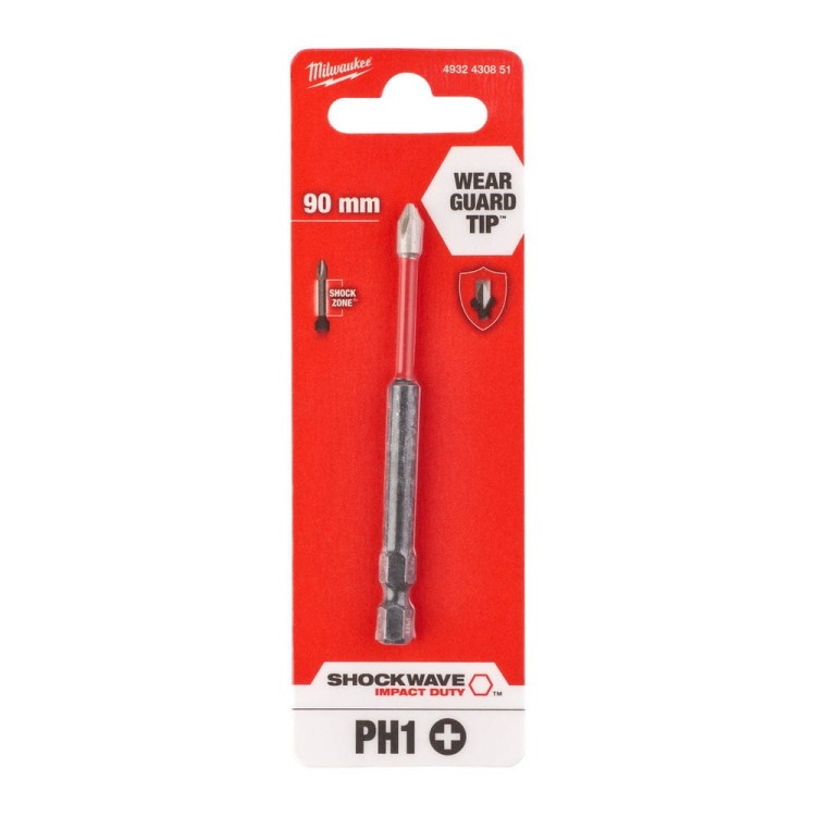BIT SHOCKWAVE PH1 90MM 4932430851 - techniktools
