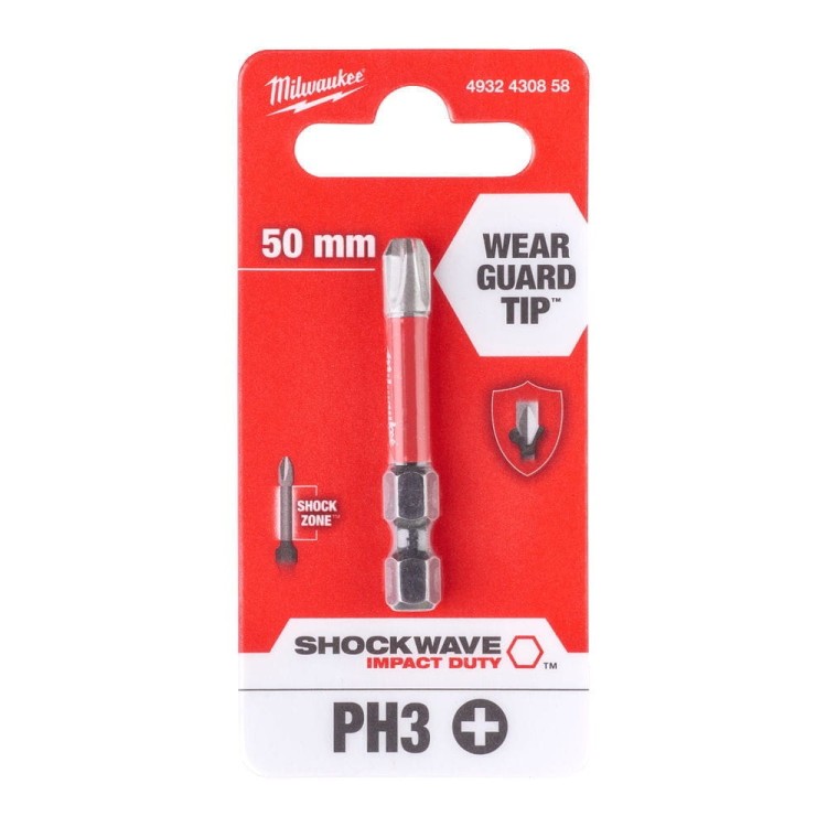 BIT SHOCKWAVE PH3 50MM 4932430858 - techniktools