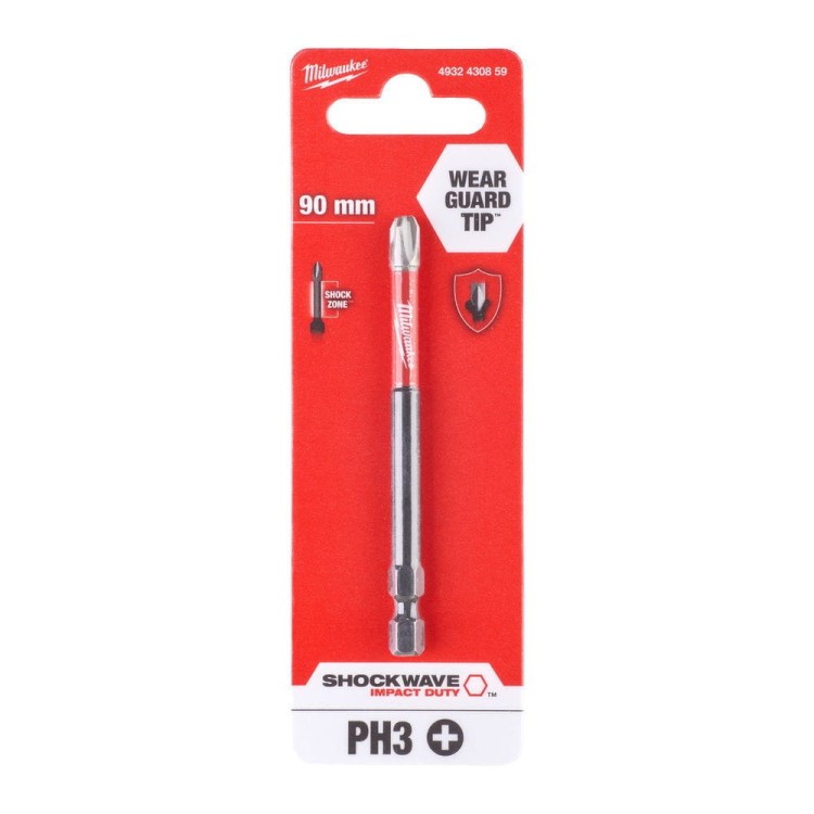 BIT SHOCKWAVE PH3 90MM 4932430859 - techniktools