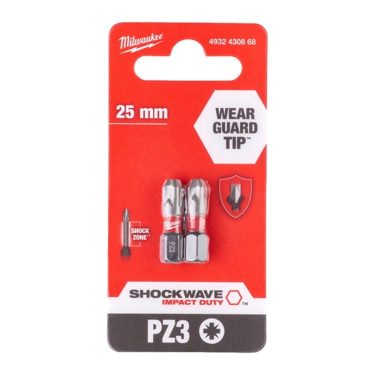 BIT SHOCKWAVE PZ3 25MM-2 SZT 4932430868 - techniktools