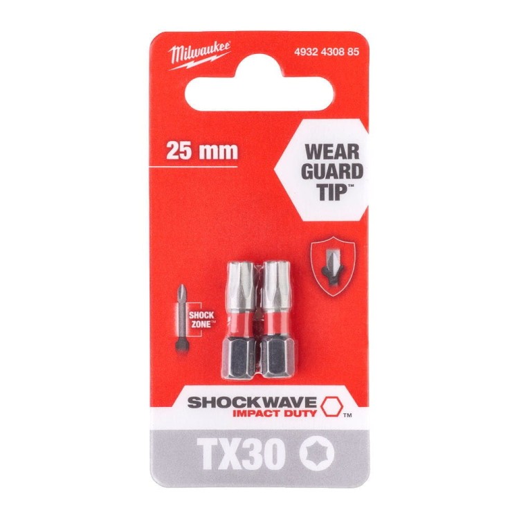 BIT SHOCKWAVE TX30 25MM-2 SZT 4932430885 - techniktools