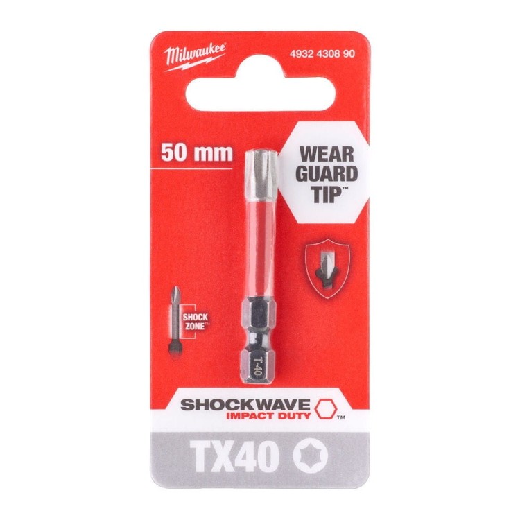 BIT SHOCKWAVE TX40 50MM 4932430890 - techniktools