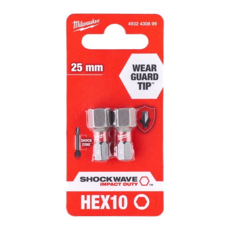 BIT SHOCKWAVE HEX10 25MM-2 SZT 4932430899 - techniktools