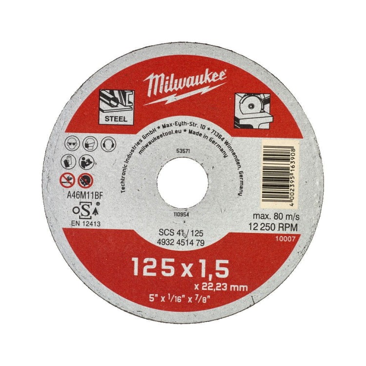 TARCZA DO CIĘCIA CONTRACTOR 125/1,5 4932451479 - techniktools