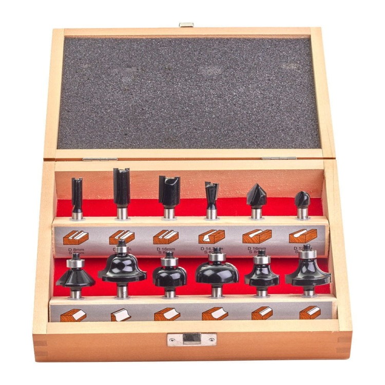 Zestaw frezów do drewna z trzpieniem 4932451668 - techniktools