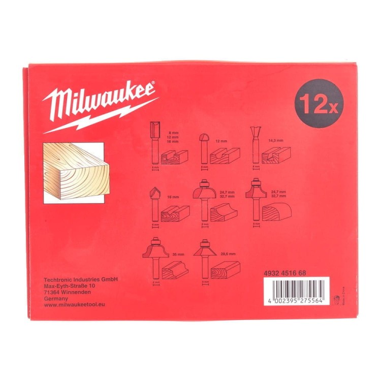 Zestaw frezów do drewna z trzpieniem 4932451668 - techniktools