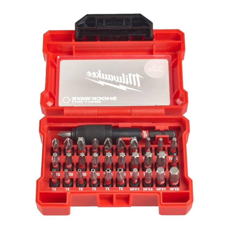 ZESTAW BITÓW SHOCKWAVE W KASECIE-32 SZT 4932464240 - techniktools