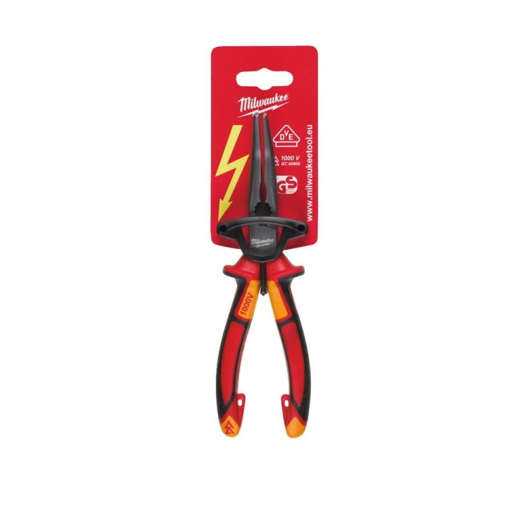 SZCZYPCE DŁUGIE OKRĄGŁE 45° VDE 205MM 4932464565 - techniktools
