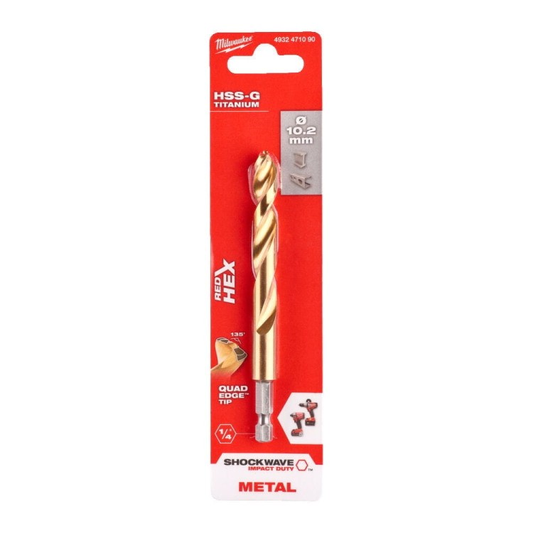 Wiertło do metalu HSS-G Tin 10.2mm -1szt 4932471090 - techniktools