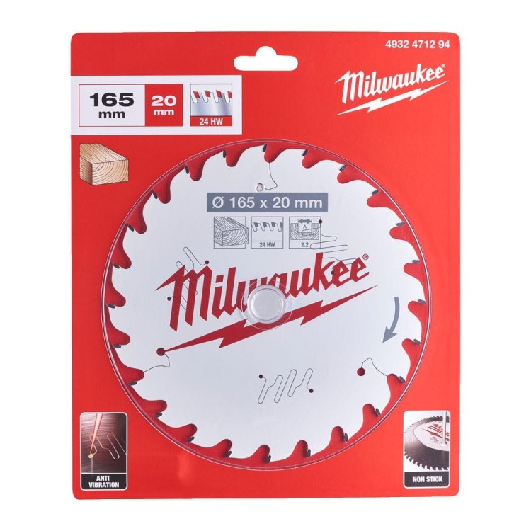 Tarcza pilarska 165X20X2.2X24ATB 4932471294 - techniktools