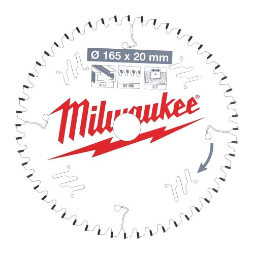 Tarcza pilarska ALU165X20X2.2X52TF NEG. 4932471296 - techniktools