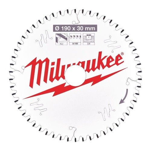 Tarcza pilarska ALU190X30X2.4X54TF NEG. 4932471303 - techniktools