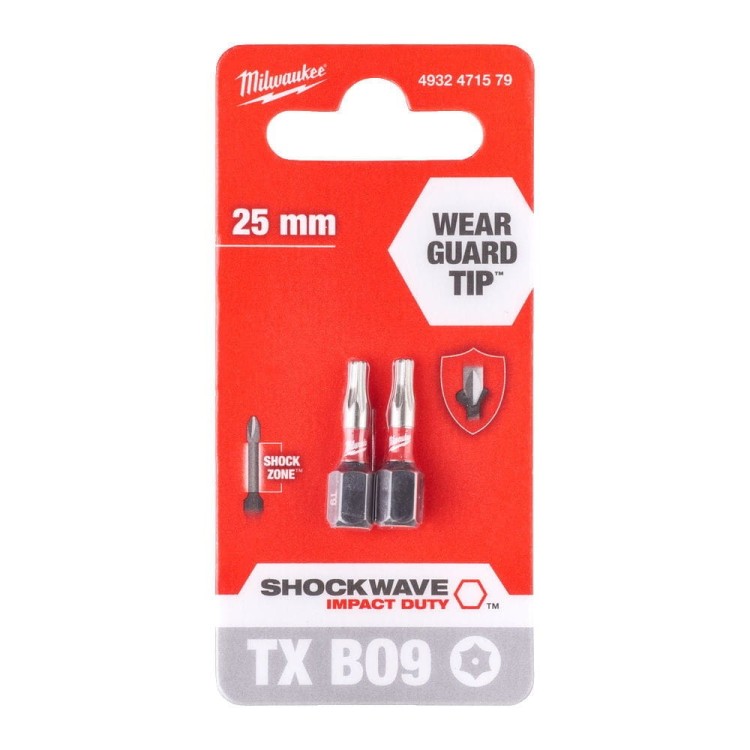 Bity udarowe ShW TX BO9 25mm-2 szt. 4932471579 - techniktools