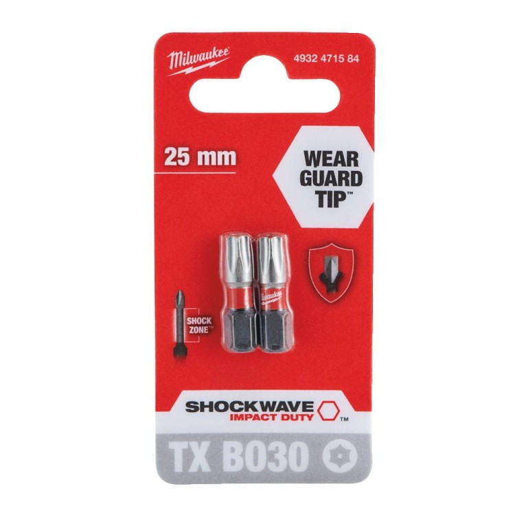 Bity udarowe ShW TX BO30 25mm-2 szt. 4932471584 - techniktools
