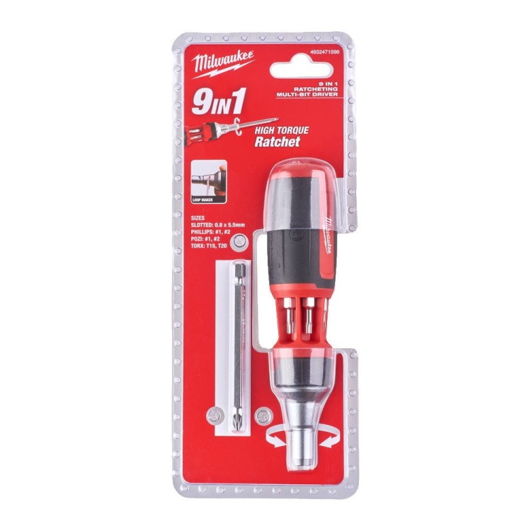 Uniwersalny wkrętak z grzechotką 9 w 1 4932471598 - techniktools